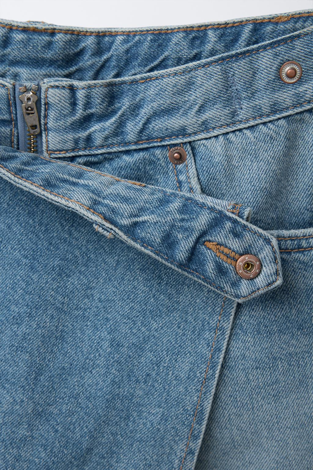 DENIM BERMUDA SKORT - Zara фото 10