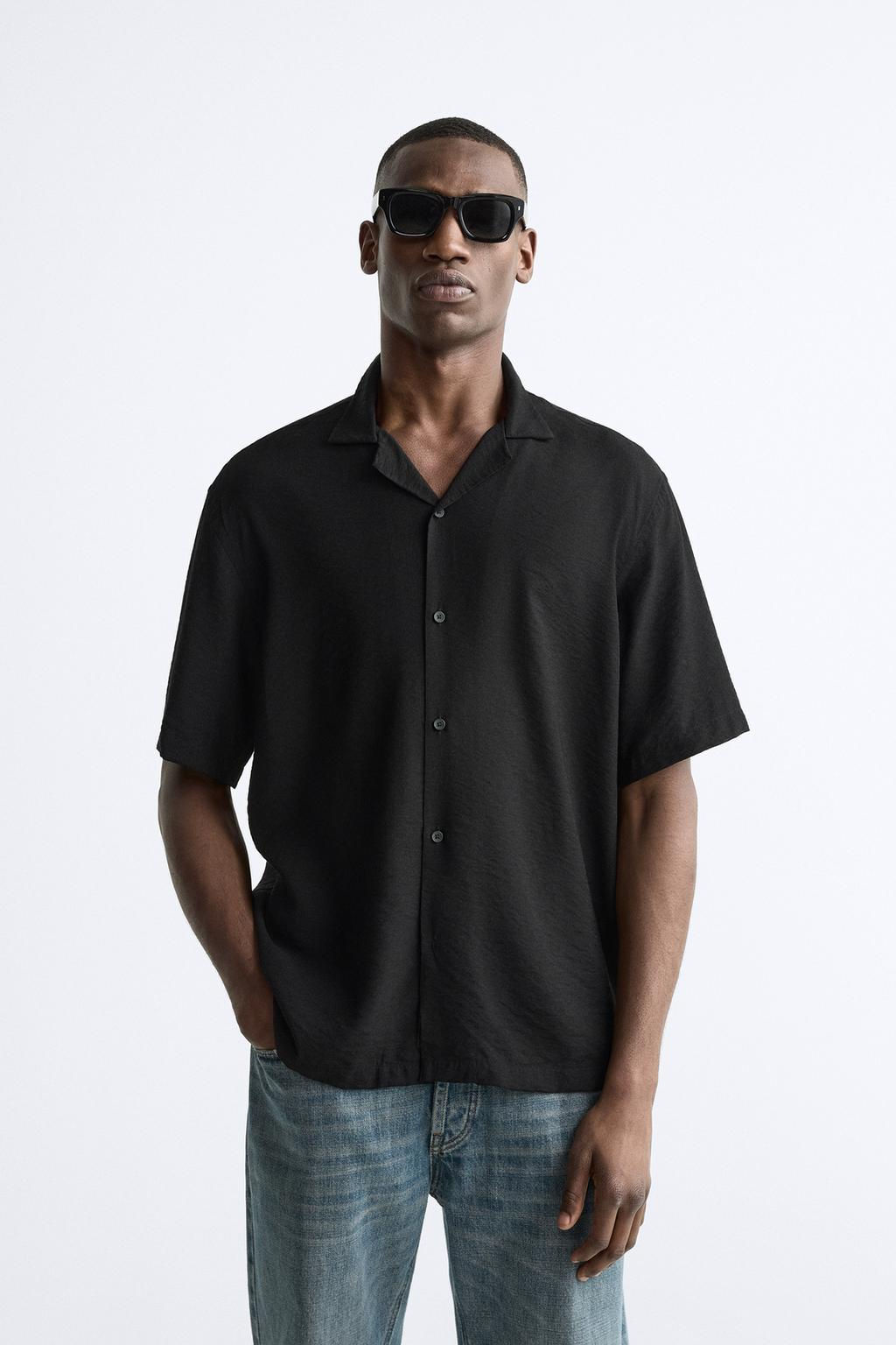 TEXTURED VISCOSE BLEND SHIRT - Zara фото 11