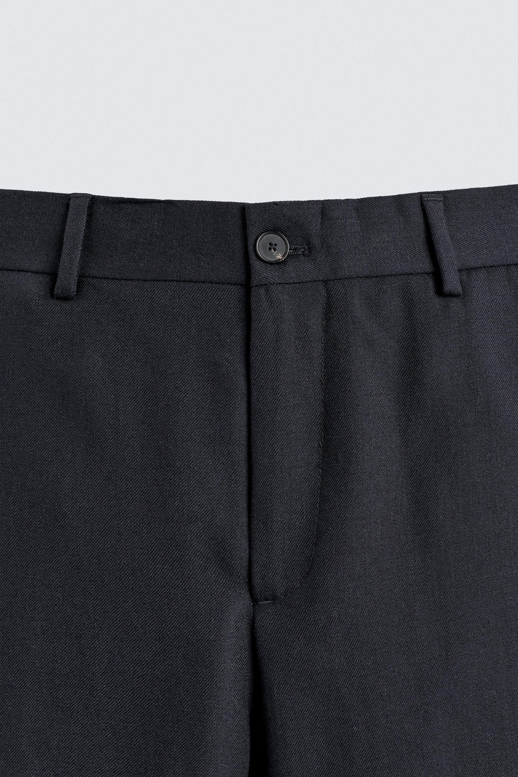 100% WOOL STRAIGHT-LEG TROUSERS - Zara фото 7
