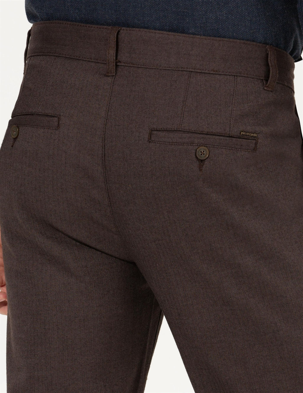 Kahverengi Regular Fit Kanvas Pantolon - Pierre cardin фото 7
