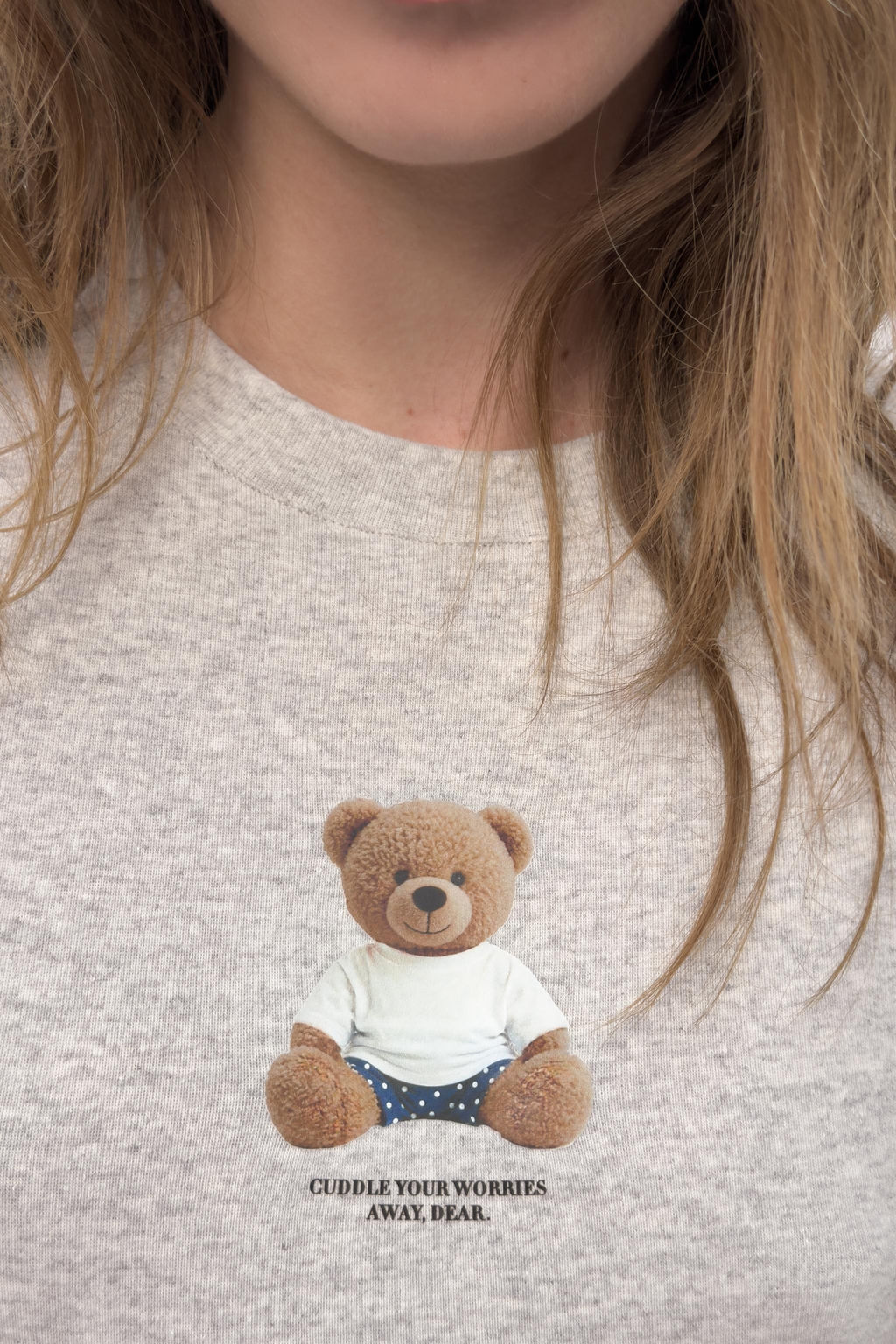 CAMISETA MANGA CORTA OSO / Gris vigor? - Zara фото 2