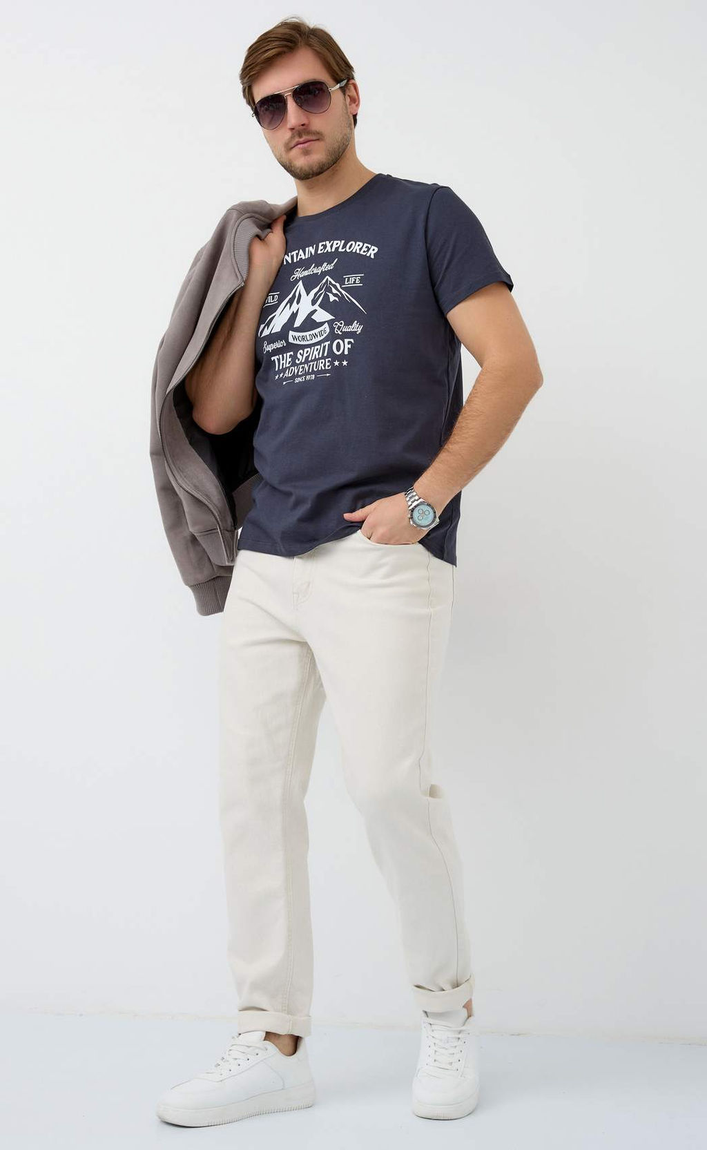 Футболка F511-06-882 d.grey - Fine joyce фото 8