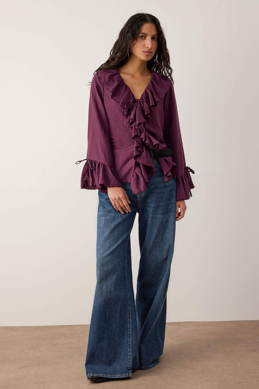 Koyu Bordo F?rf?r Detayl? Dokuma Bluz TWOAW26BZ00290 - Trendyolmilla фото 2