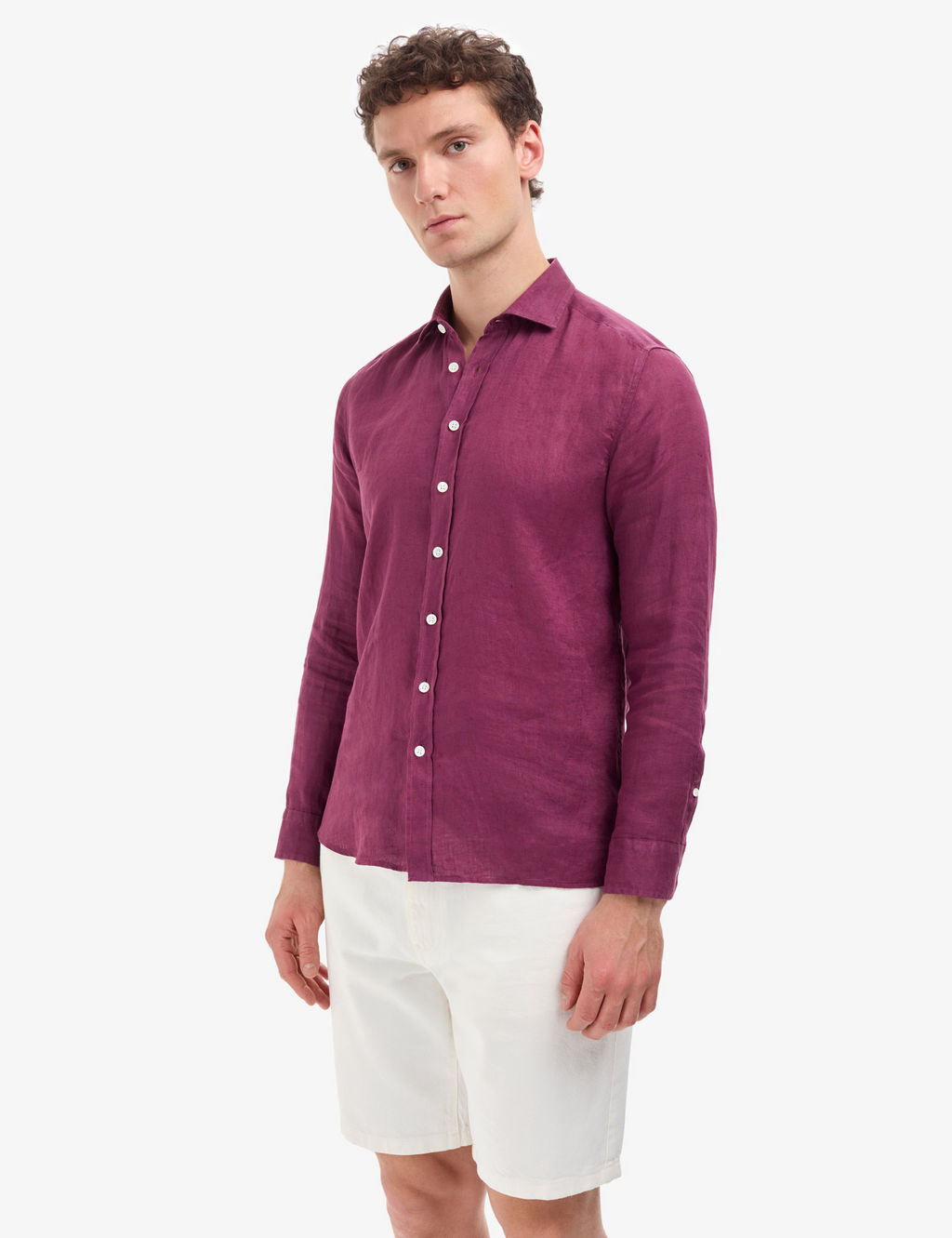 M_rd_m %100 Keten Regular Fit Uzunkollu G_mlek