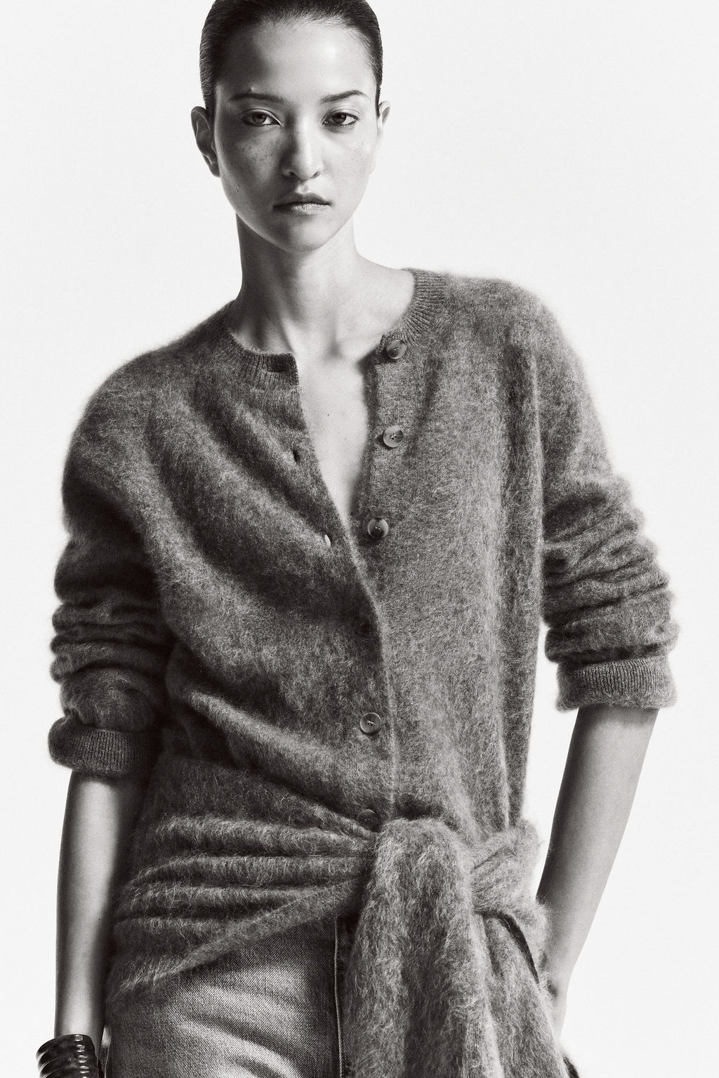 C?RDIGAN CASHMERE CEPILLADO CON CUELLO REDONDO - H&m фото 9