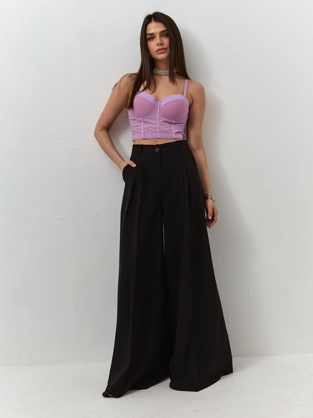 Брюки Вольт (черный) - Nadi bordo фото 7