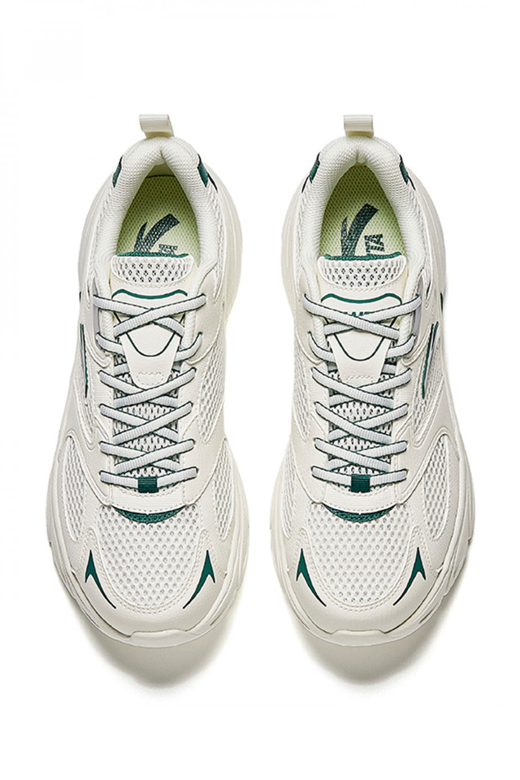 Кроссовки Anta BASIC RUNNING Бежевый/Зеленый