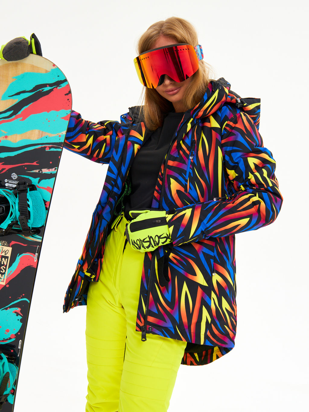 Женская горнолыжная сноубордическая куртка Alpha Endless Ultra Chaleur SNB 423/316_1 Разноцветный  фото 21