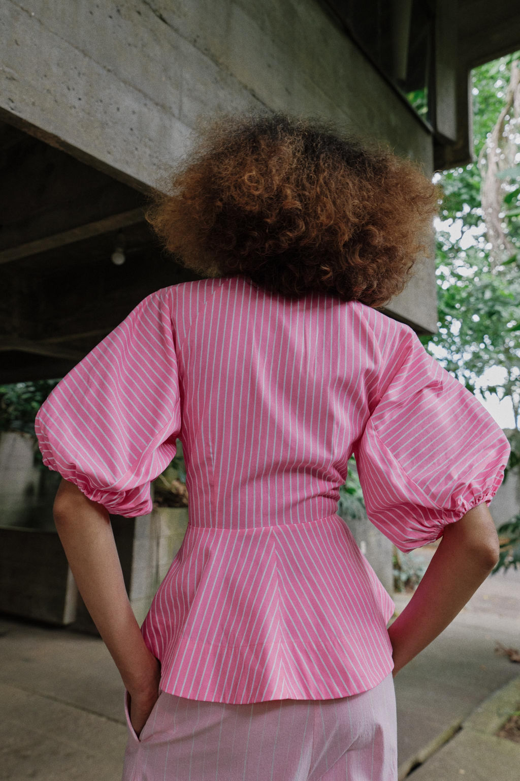 CAMISA POPEL?N RAYAS / Rosa - Zara фото 5