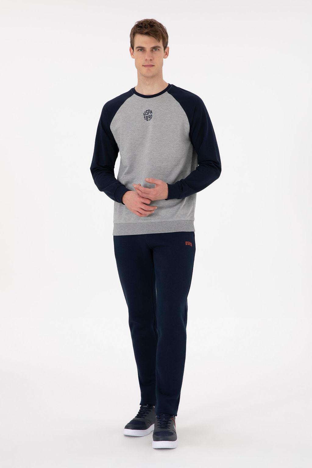 Мужской серый меланжевый свитшот Неожиданная скидка в корзине - U.s. polo assn фото 4