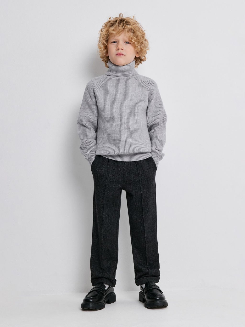 ACOOLA / Свитер детский для мальчиков Kevin серый меланж