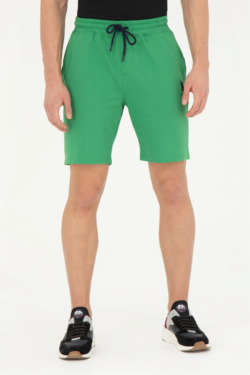 Мужские зеленые трикотажные шорты - U.s. polo assn фото 2