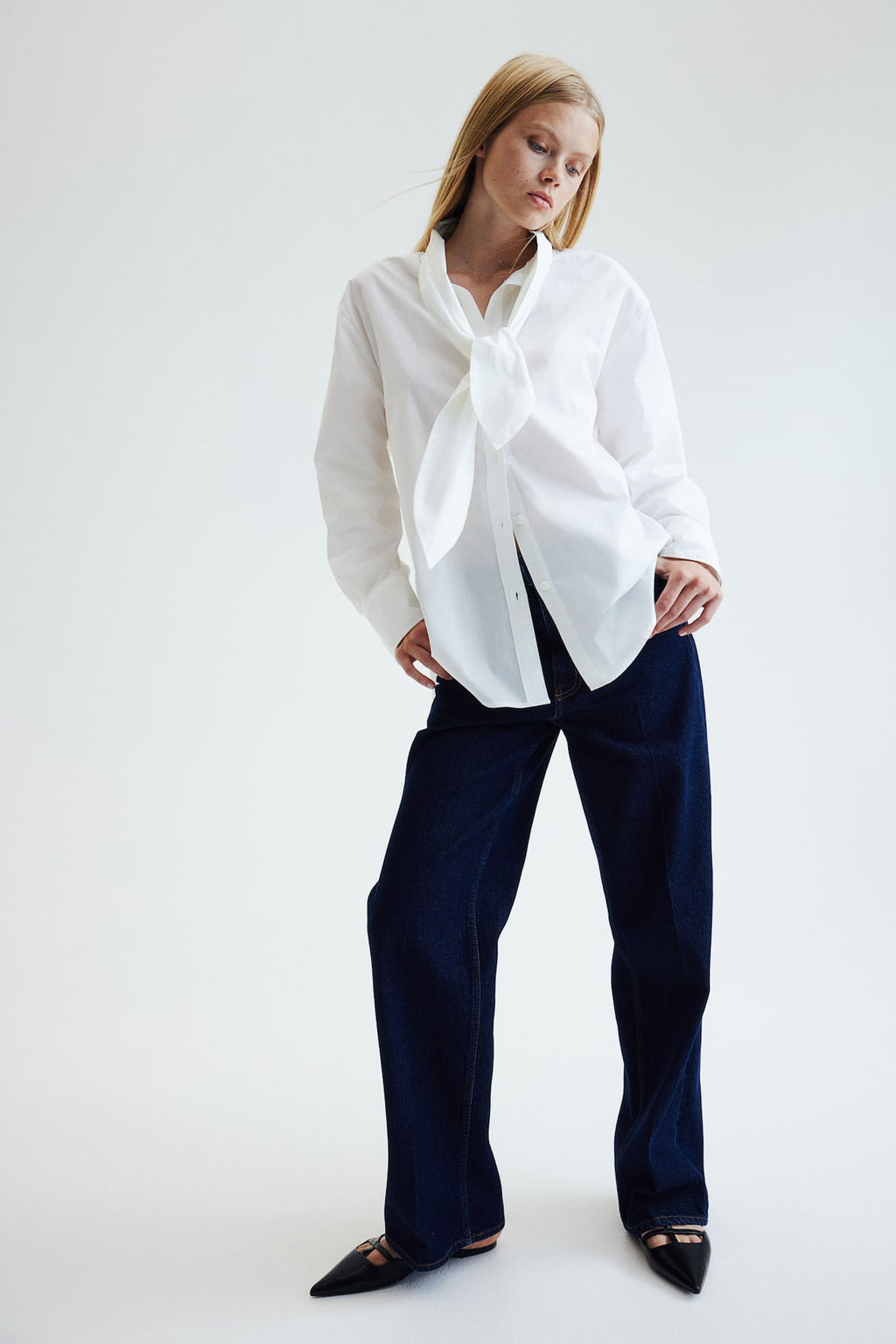 Blusa con lazada - H&m фото 2