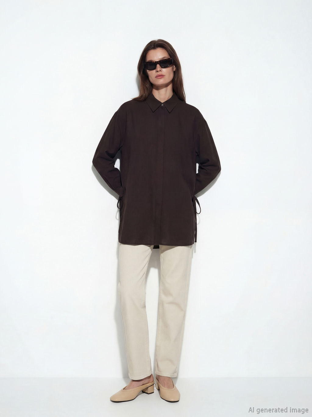 Ba?lama Detayl? Kad?n G?mlek Tunik