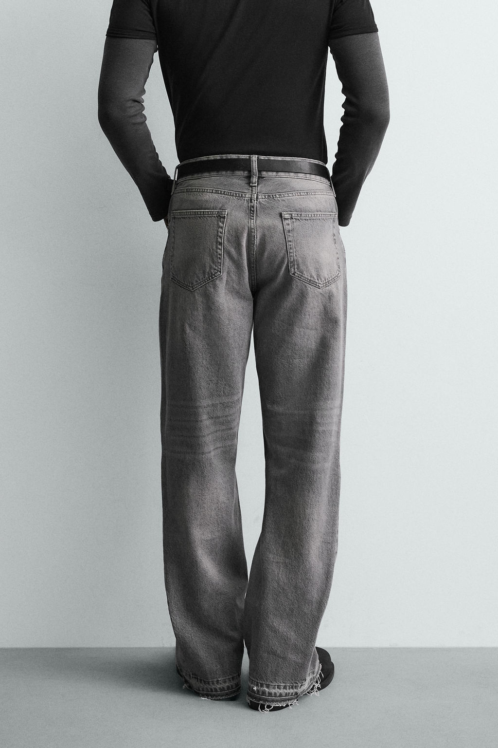 JEANS FLARE FIT ROTOS / Gris - Zara фото 13