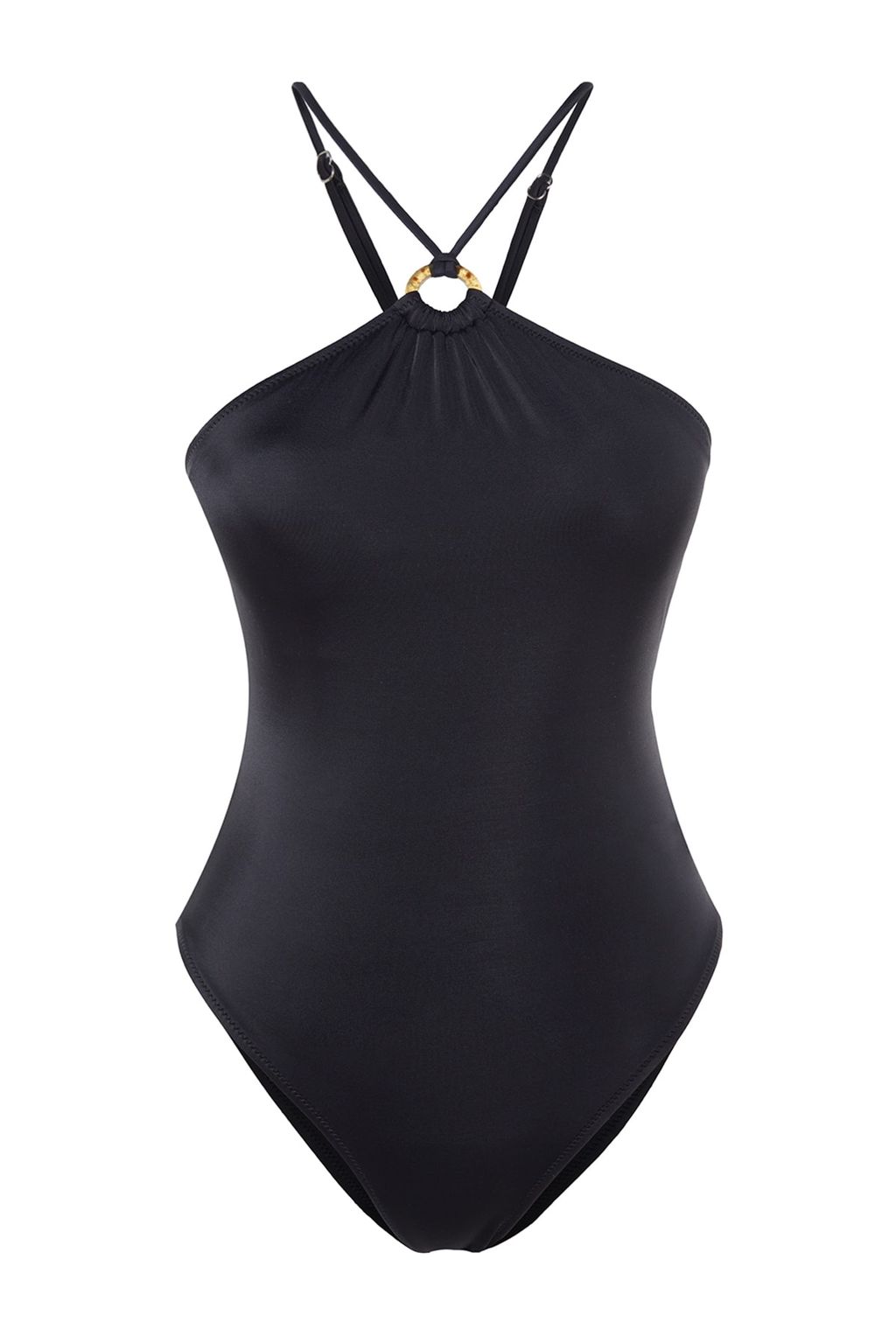 Siyah Halter Yaka Aksesuarl? Normal Paca Mayo TBESS23MA00202