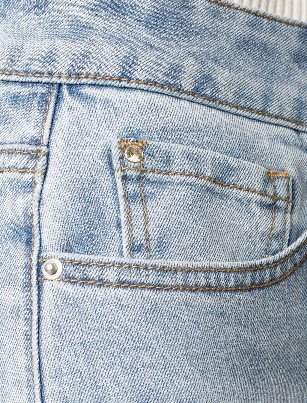 Джинсы-трубы Vilatte D54.260 деним голубые  фото 3