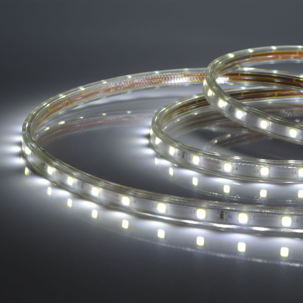 ULS-Q325 2835-60LED/m-10mm-IP67-220V-6W/m-25M-DW Светодиодная гибкая герметичная лента. Бобина 25 м. Дневной белый свет. TM Volpe.