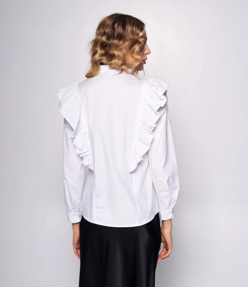 Рубашка #ОБШ1593, белый - Dommod фото 3