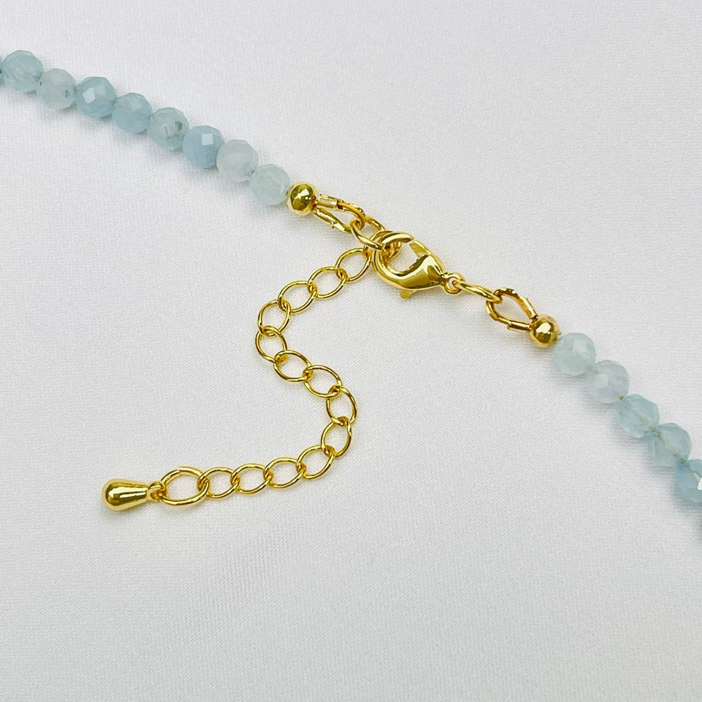 Колье из Аквамарина и Жемчуга - Радуга самоцветов фото 4