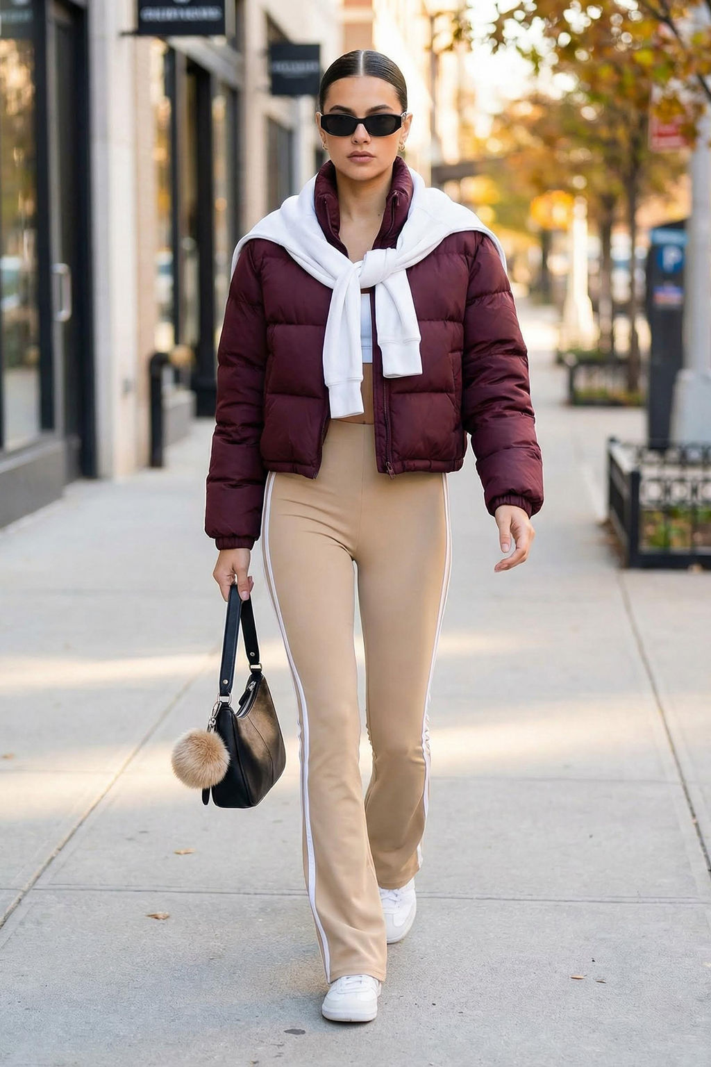 Vizon Dalg?c/Scuba Kumas Serit Detayl? Ispanyol Paca Yoga Orme Spor Tayt THMAW26TY00014