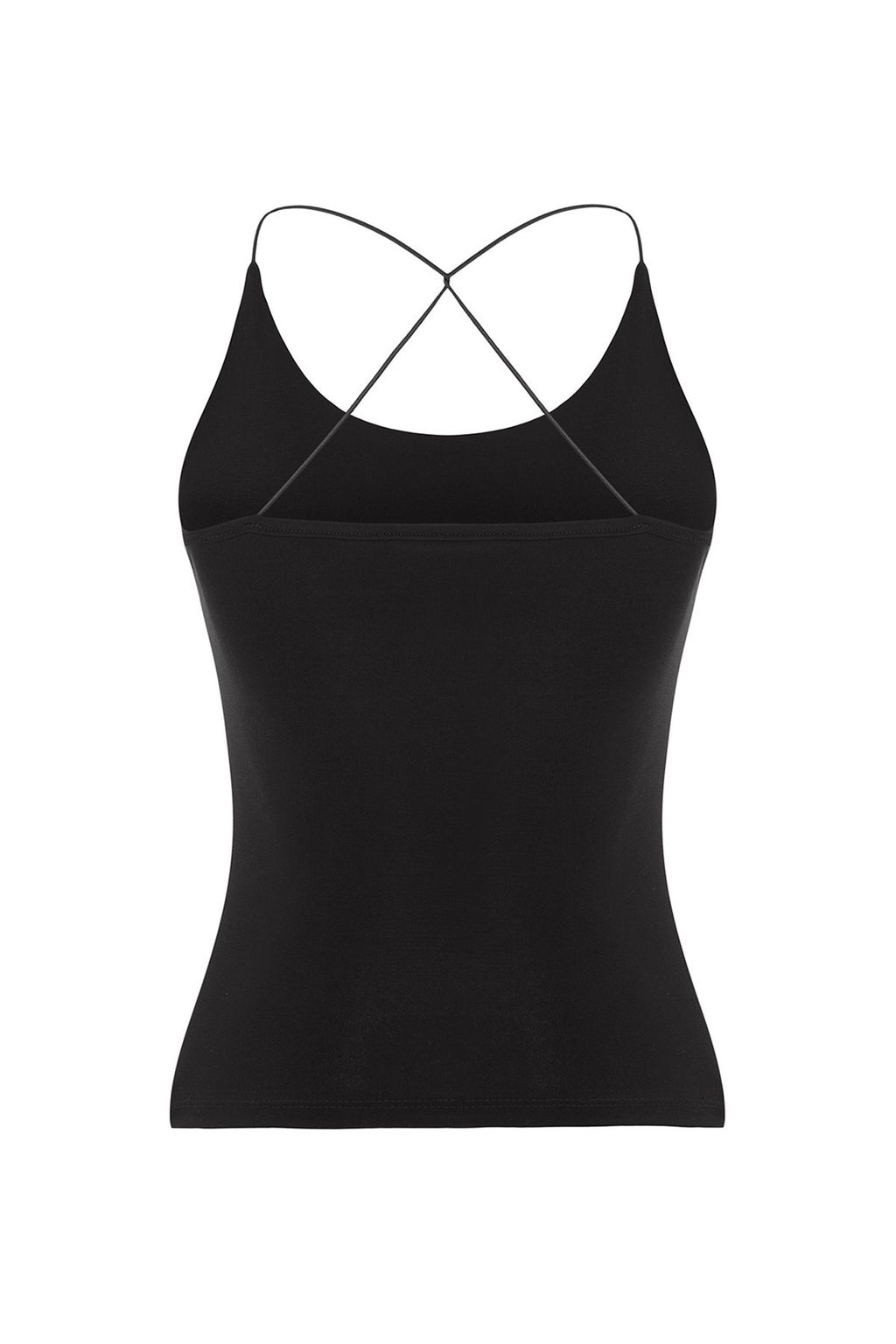 Trendyolmilla Murdum Ask?l? Capraz S?rt Detayl? Havuz Yaka Vucuda Oturan EsnekOrme Bluz TWOSS25BZ00287