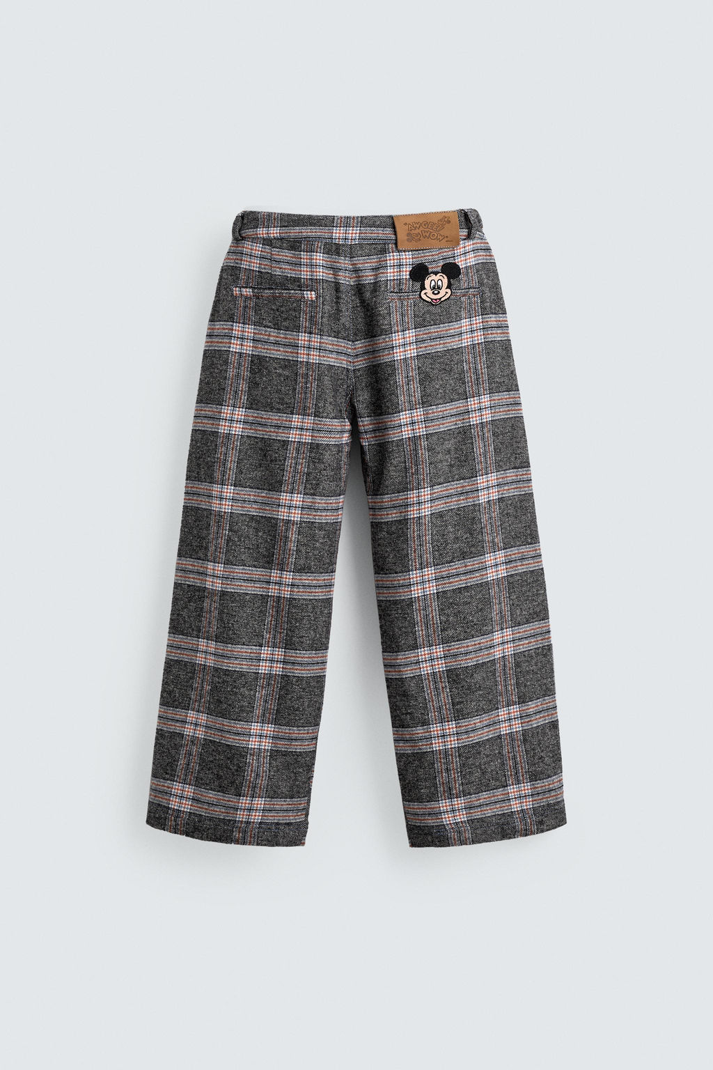 MICKEY MOUSE PATCH CHECK TROUSERS HARRY LAMBERT FOR ZARA X DISNEY  фото 2