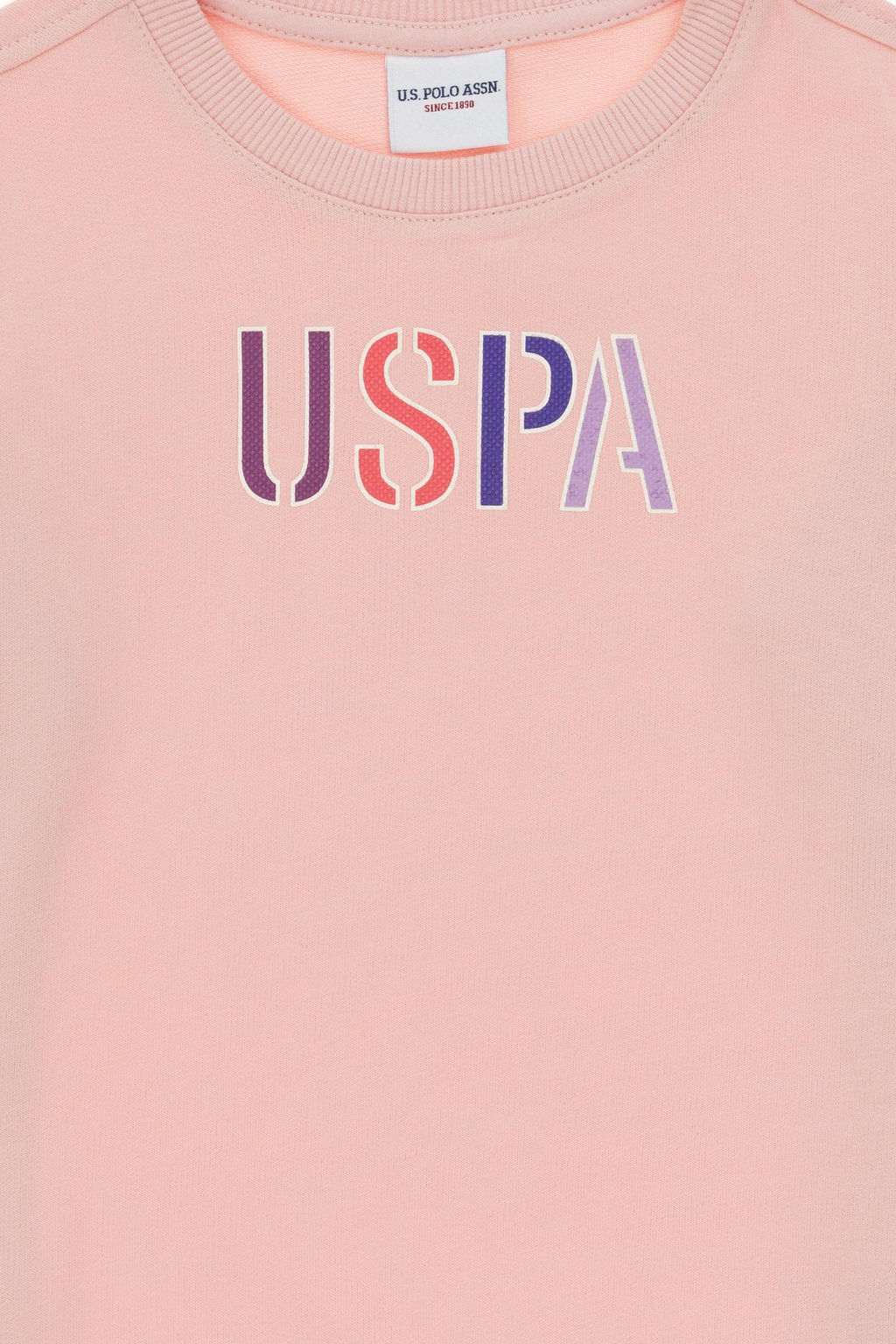 K_z _ocuk Toz Pembe Basic Sweatshirt - U.s. polo assn фото 3