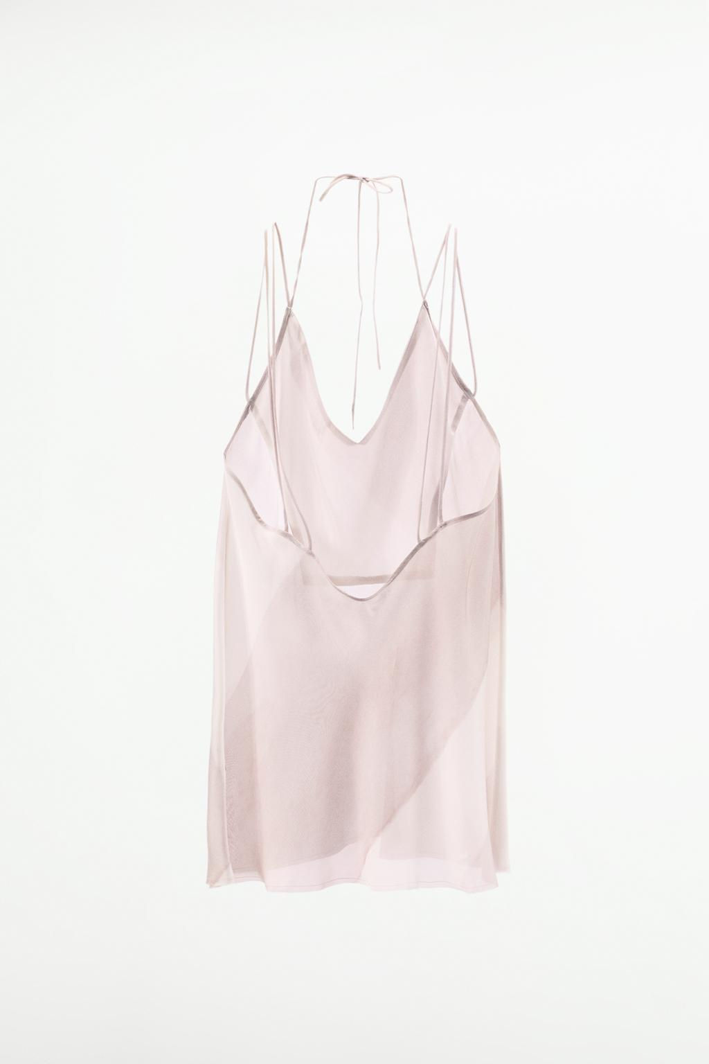 CONTRAST TIE-DYE CAMISOLE TOP - Zara фото 5