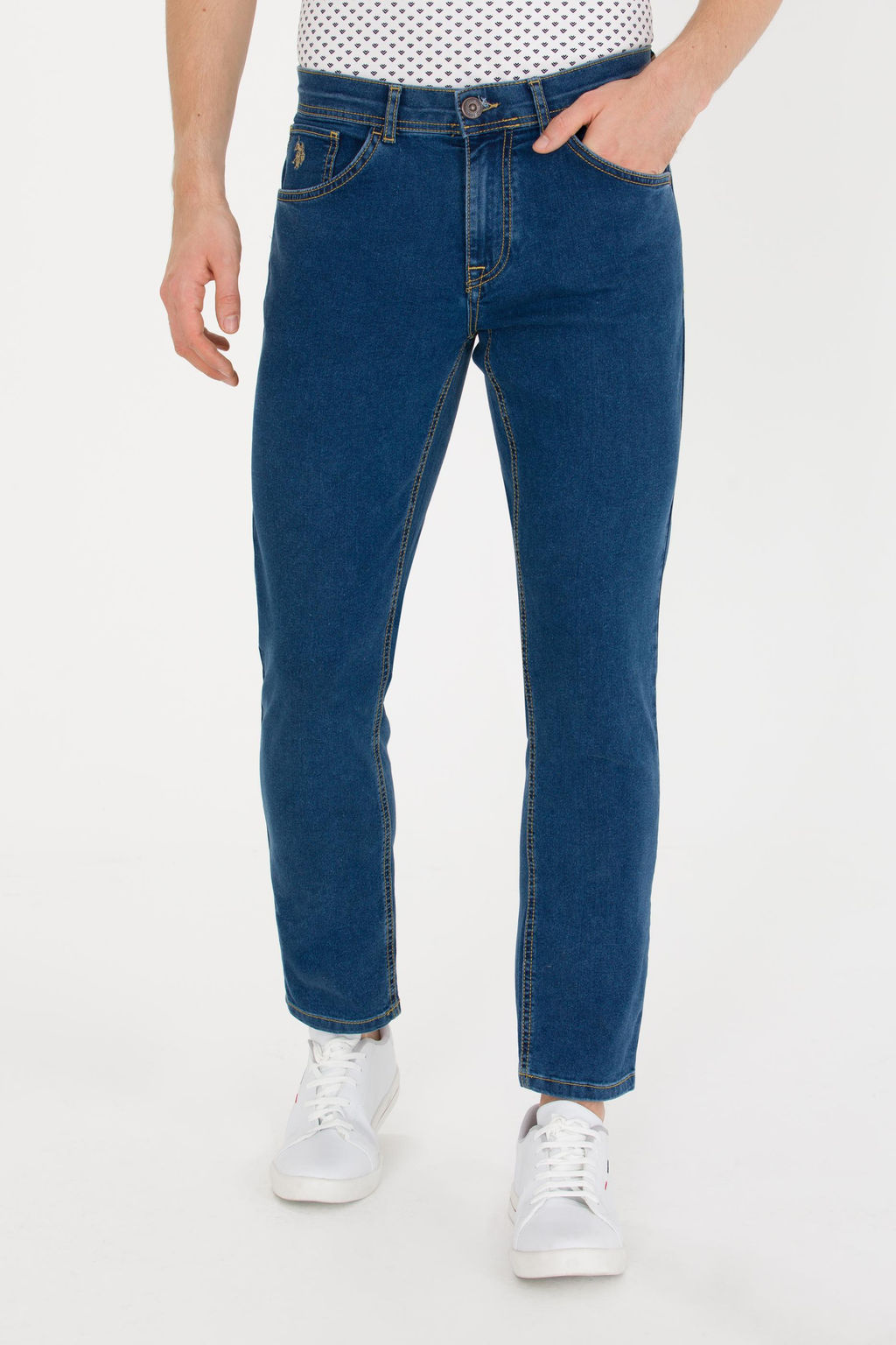U. S. Polo Assn / Мужские голубые джинсовые брюки - U.s. polo assn фото 9