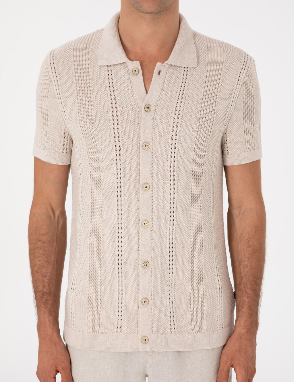 Bej Regular Fit Triko H_rka - Cacharel фото 6