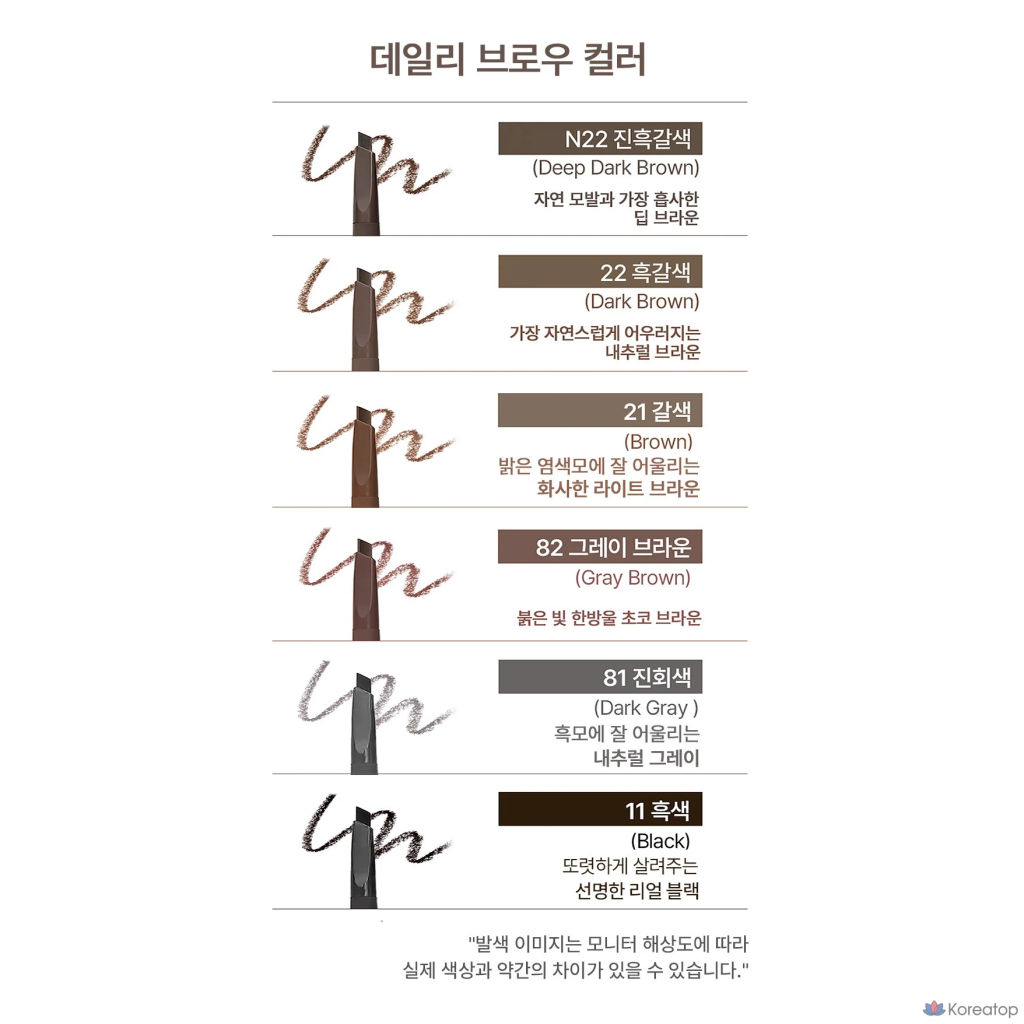 Карандаш автоматический для бровей 22 темно-коричневый - Auto Eyebrow Pencil Color 22 Dark Brown, 0,2 гр