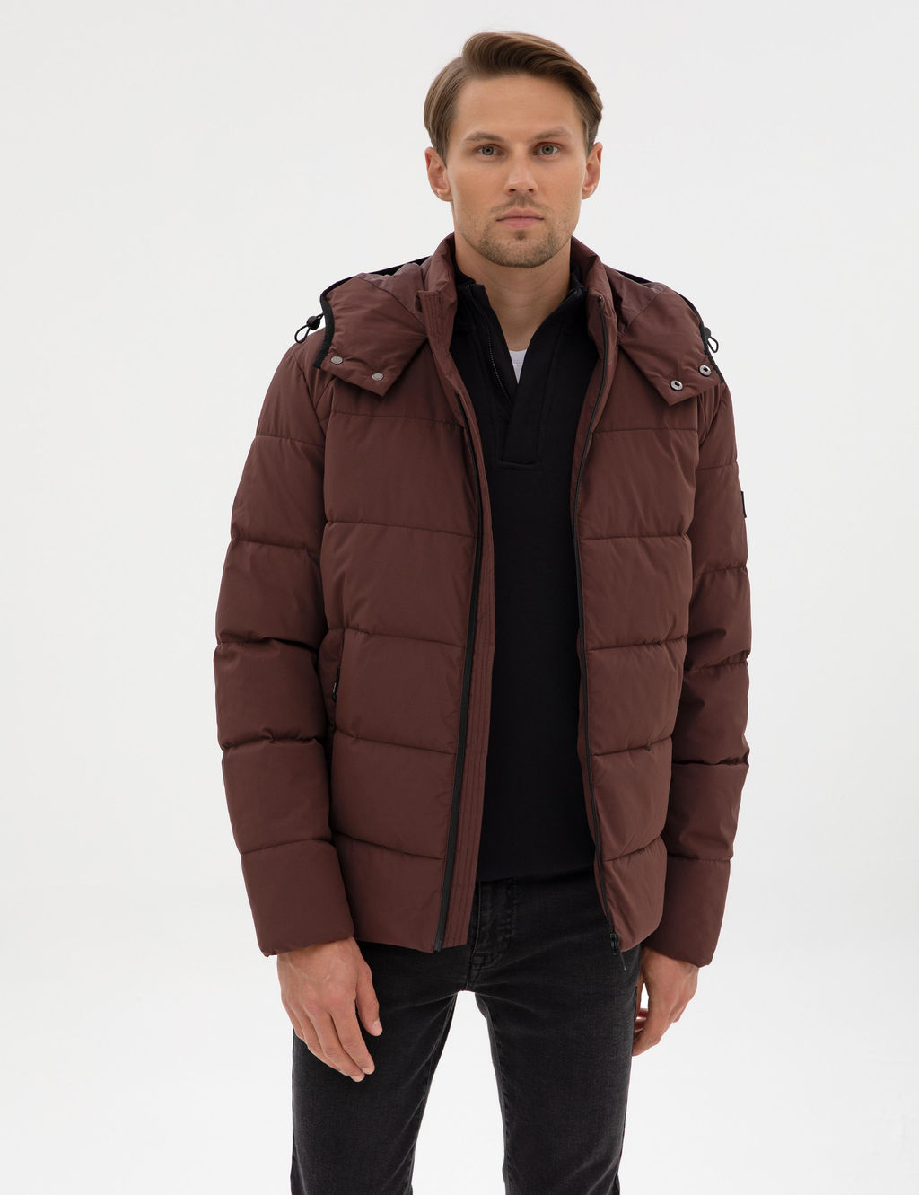 Kahverengi Kap__onlu _i_me Mont - Pierre cardin фото 8