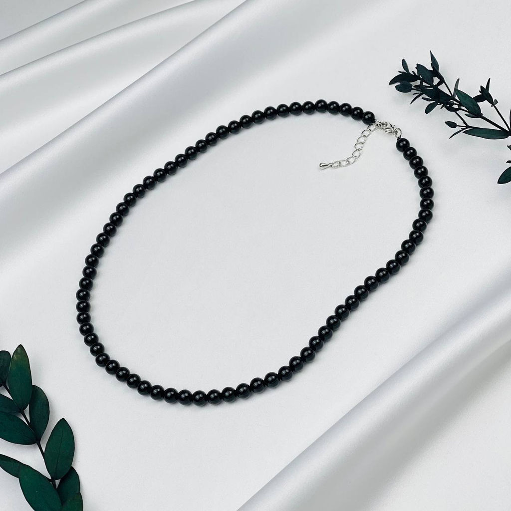 Колье из черного Агата 45 см +