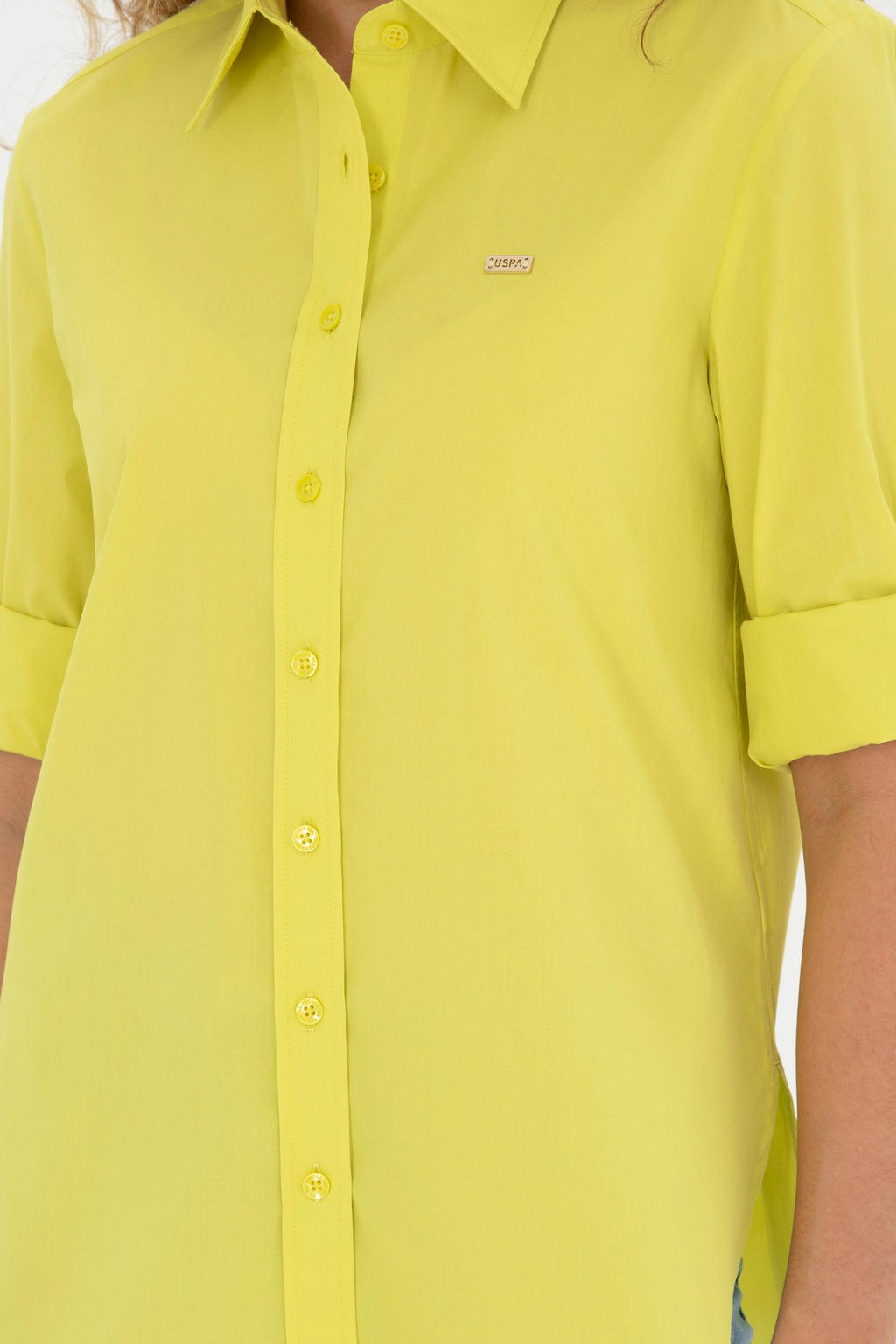 U. S. Polo Assn / Женская рубашка с длинным рукавом фисташкового цвета - U.s. polo assn фото 13