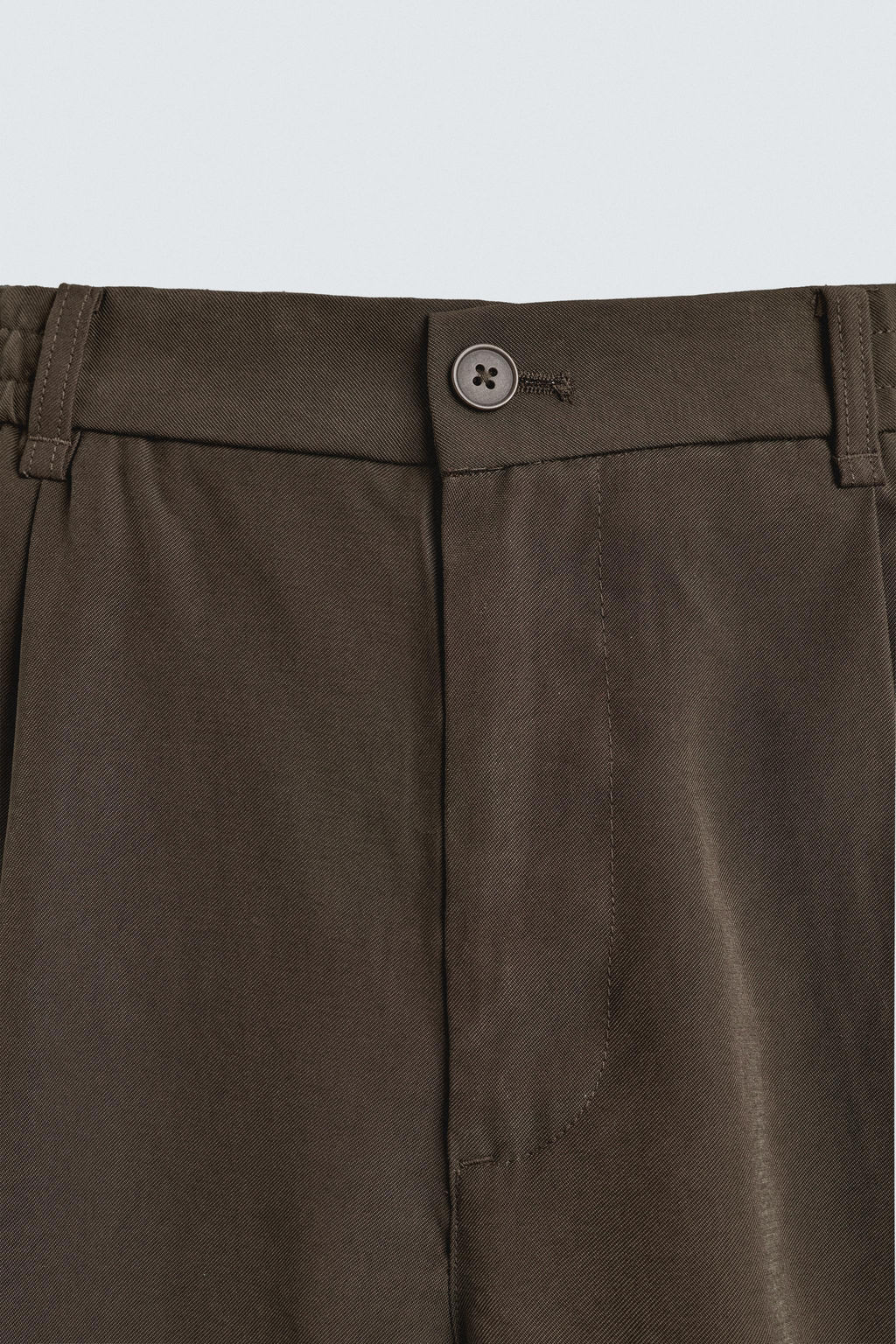 PANTAL?N FLUIDO RELAXED FIT / Marr?n - Zara фото 9