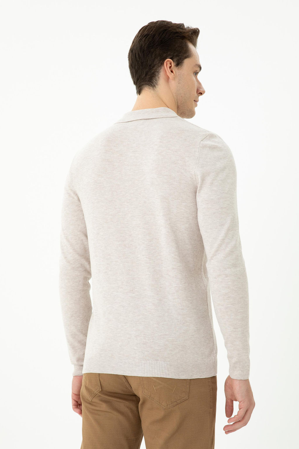 U. S. Polo Assn Мужской свитер из каменного меланжа - U.s. polo assn фото 19