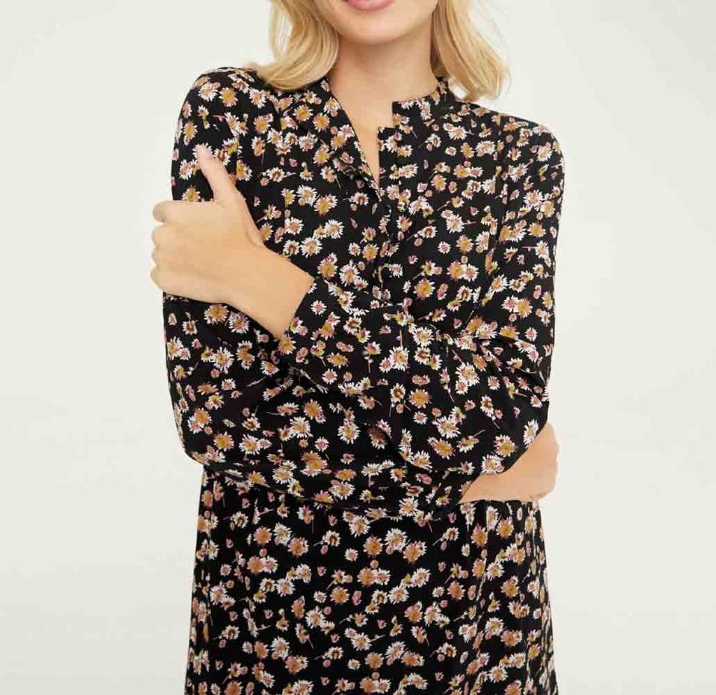 Платье, черно-пестрое - Linea tesini фото 5