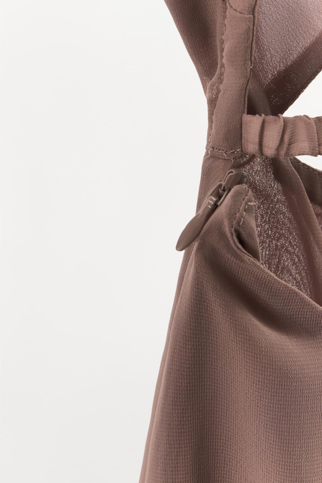 CUT-OUT DRESS WITH BEADS - Zara фото 9