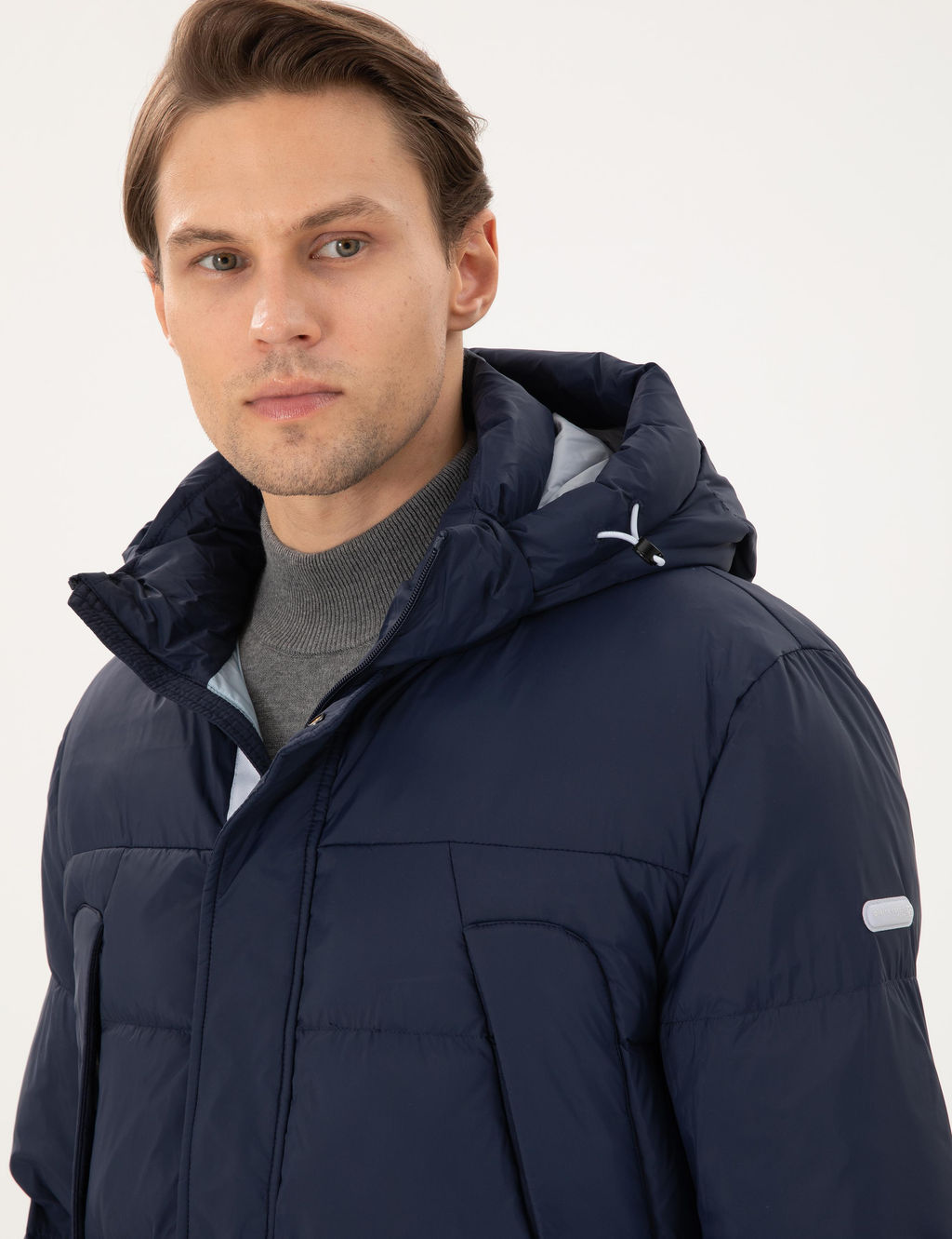 Lacivert Kap__onlu _i_me Kaban - Pierre cardin фото 2