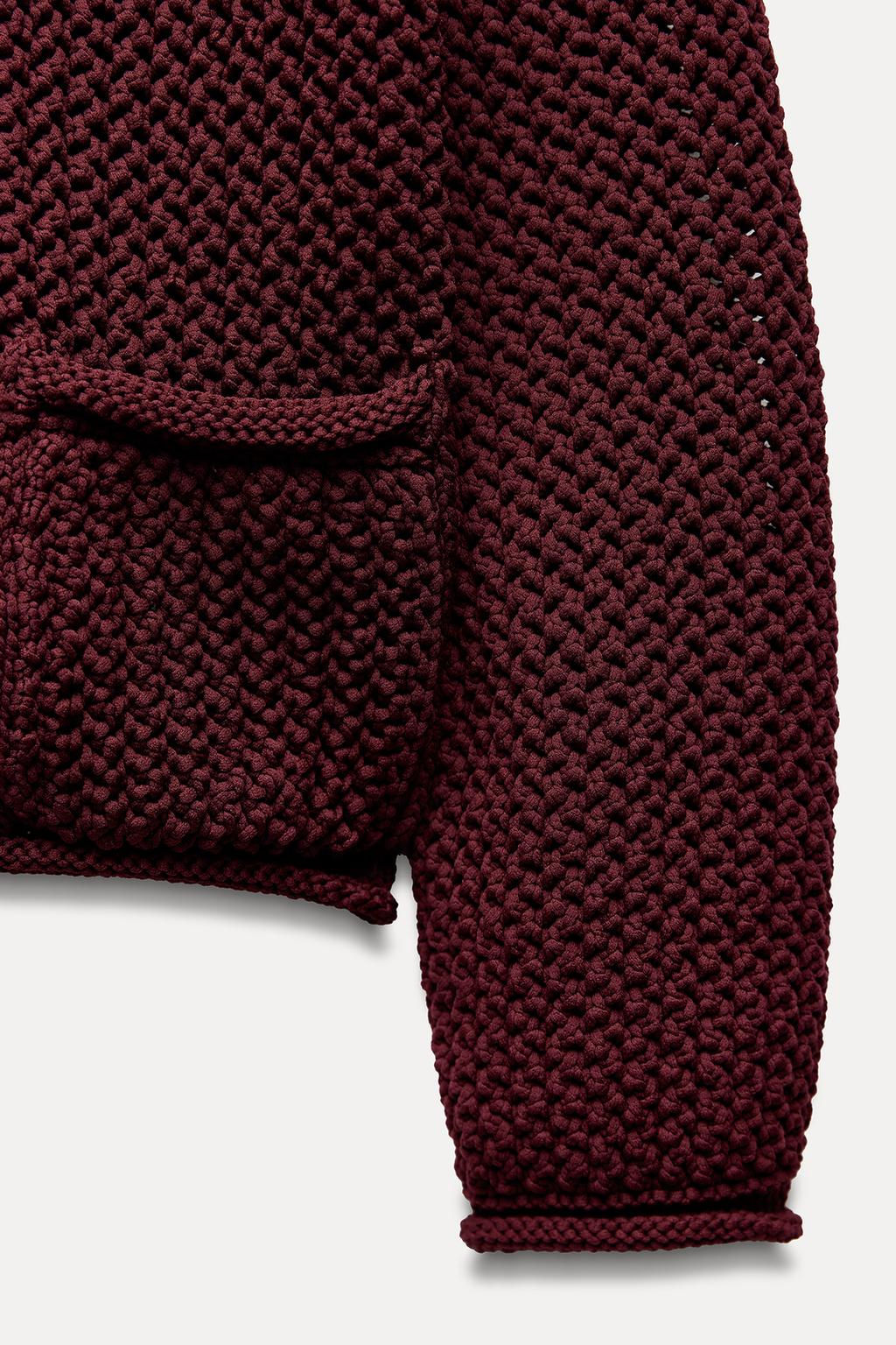 CHUNKY-KNIT CARDIGAN - Zara фото 7