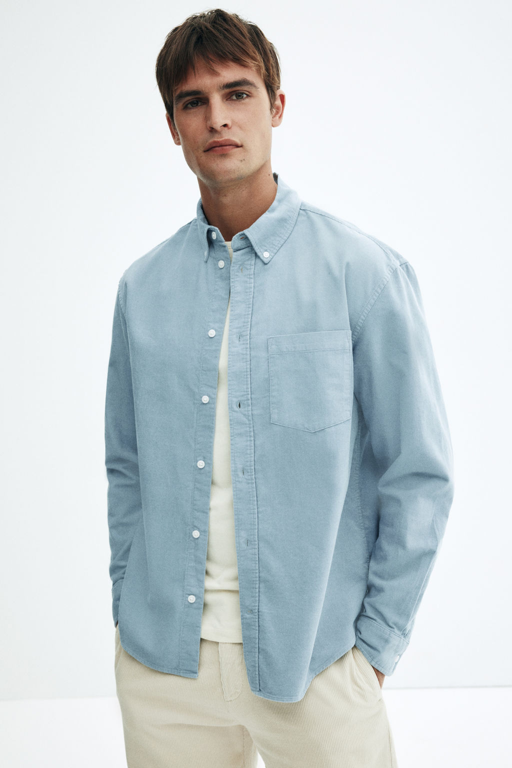 Camisa de pana Regular Fit - H&m фото 4
