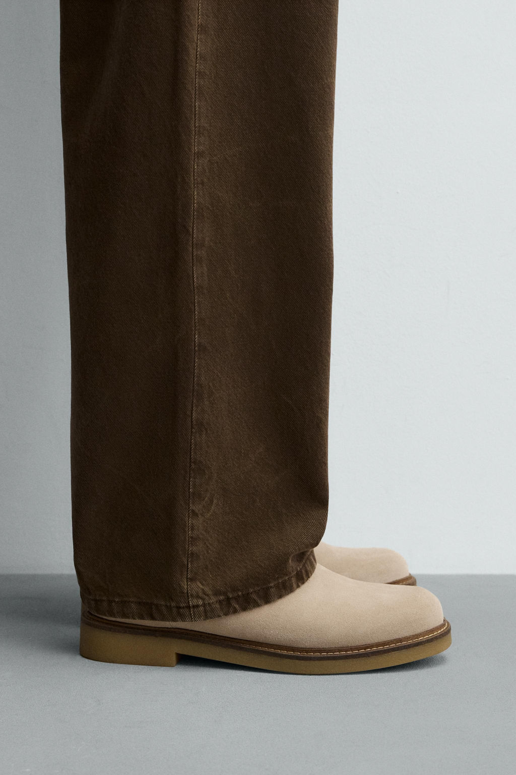 LEATHER CHELSEA BOOTS - Zara фото 8