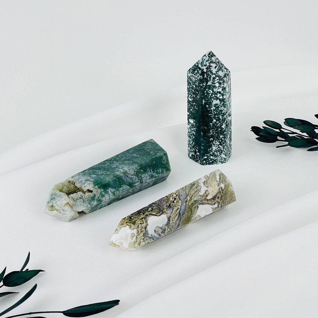 Кристалл из Агата мохового - Радуга самоцветов фото 2