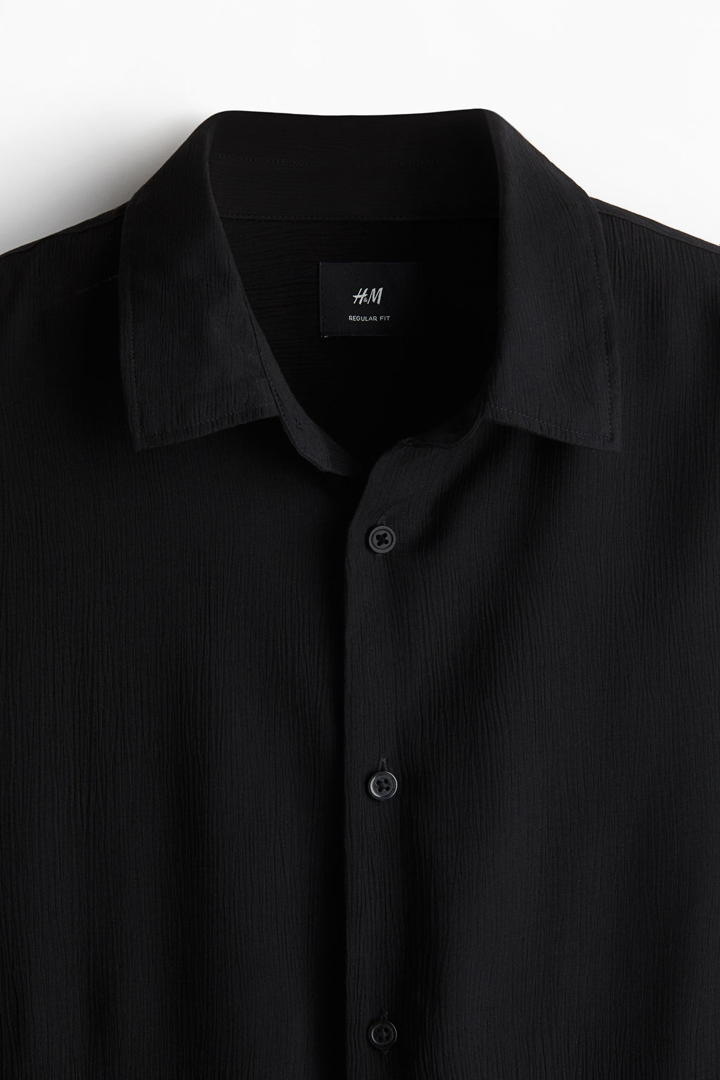 Camisa efecto arrugado Regular Fit - H&m фото 2