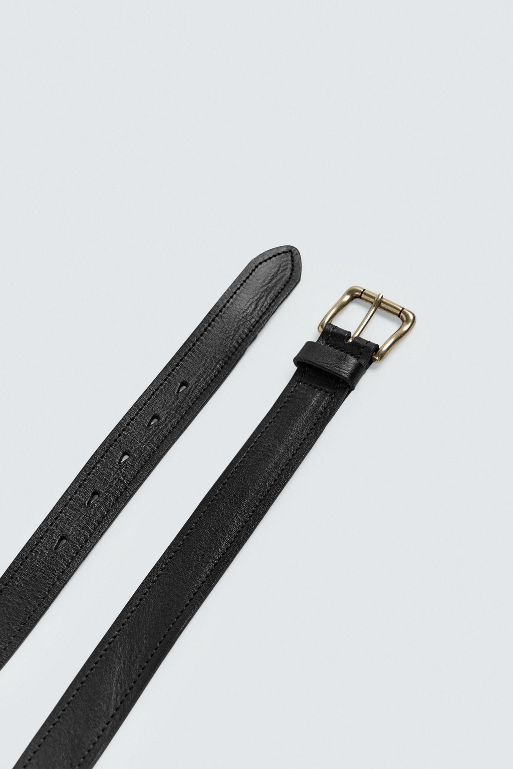 VINTAGE EFFECT LEATHER BELT - Zara фото 5
