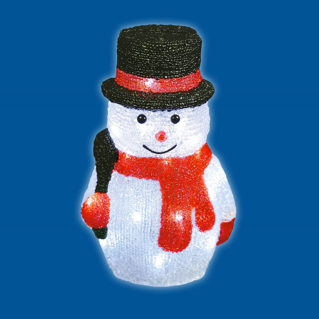 ULD-M1827-030/STA WHITE IP20 SNOWMAN-3 Фигура светодиодная Снеговик-3, 18*28см, 30 светодиодов. Белый свет. Провод прозрачный. TM Uniel - Volpe фото 9