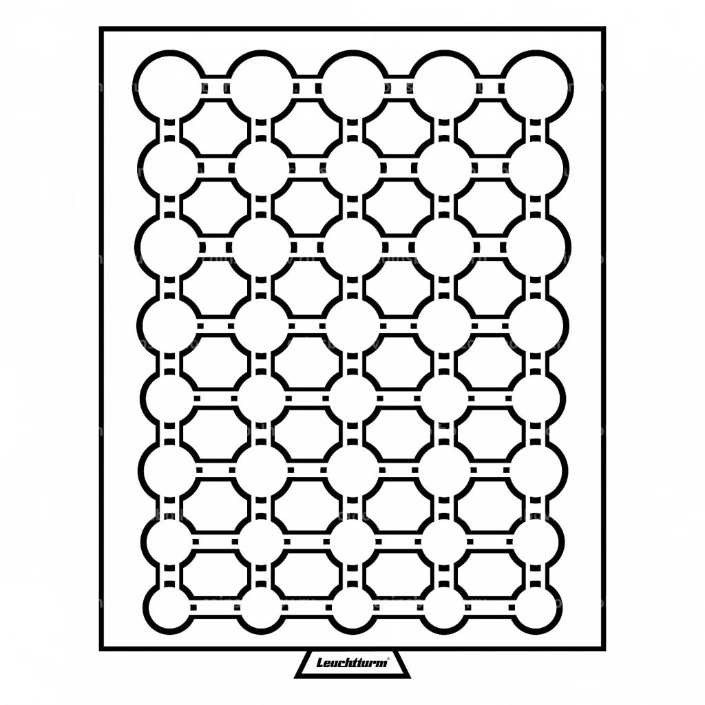 Кассета для хранения и презентации 5 евронаборов в капсулах MB LEUCHTTURM 309885