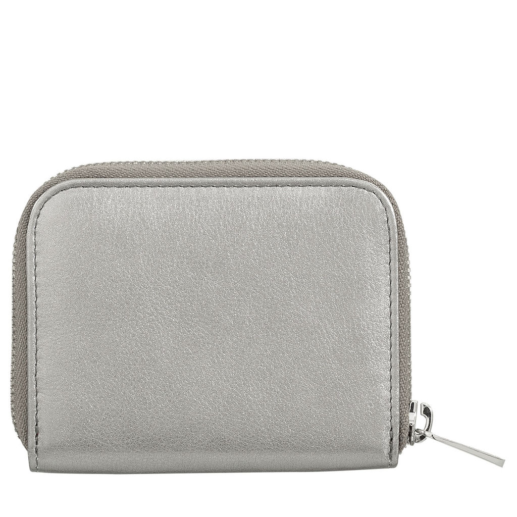 Итальянский кожаный кошелек для карт DuDu серии Hokkaido | темно-серебристый - Dudubags фото 3