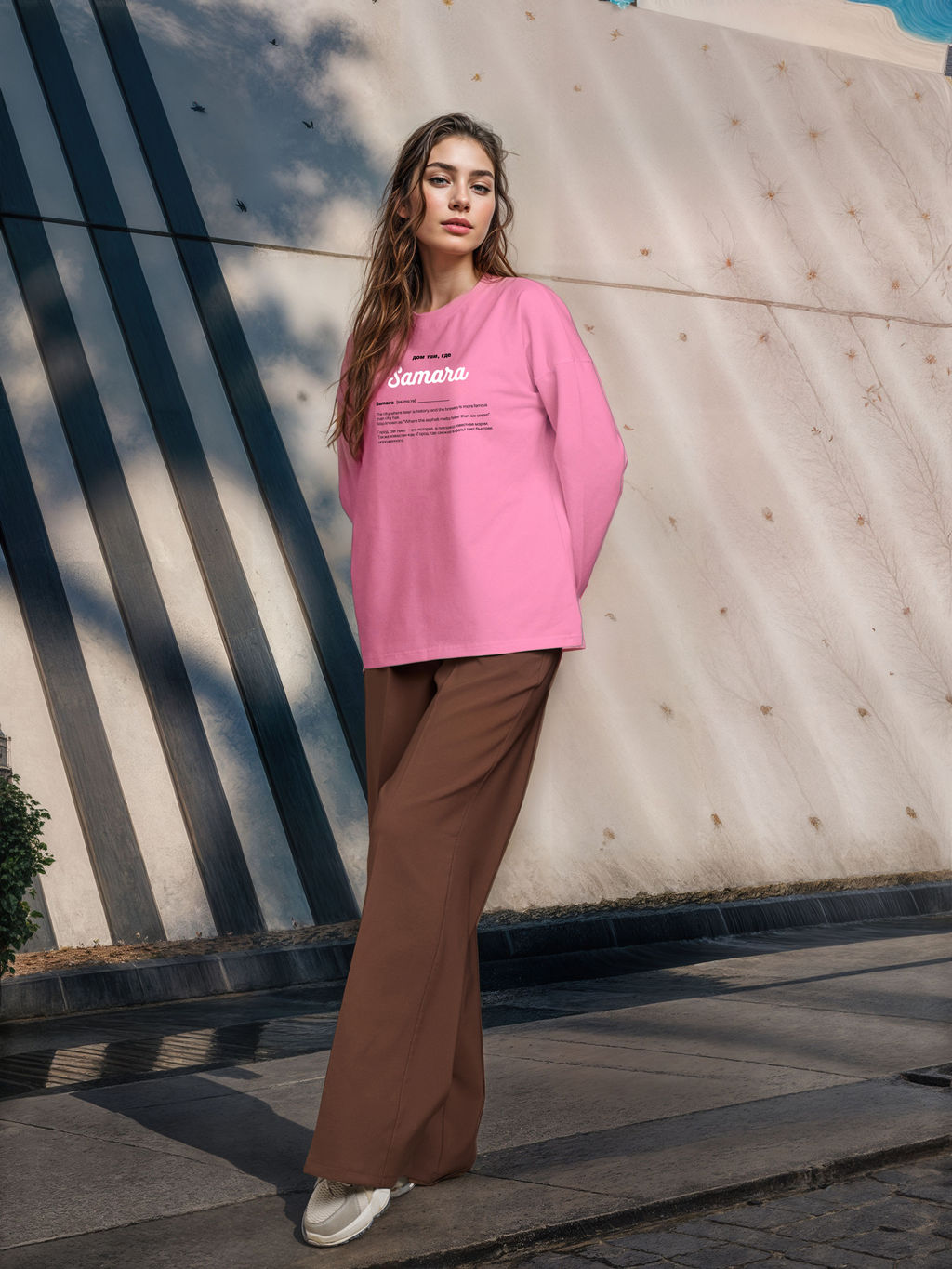 Лонгслив женский Дом там где...Samara - Yollochka фото 2